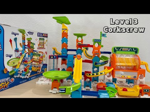 How To Build Corkscrew Set Level 3 Step By Step Tutorial Marble Rush Marble Run Asmr Vtech