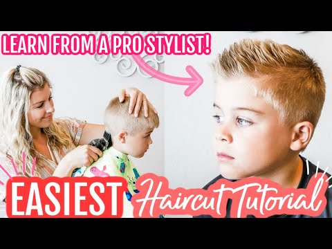 How To Cut Boy's Hair With Clippers For Beginners |...