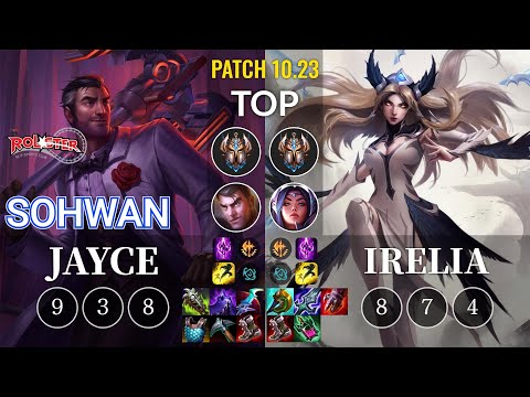 KT SoHwan Jayce vs Irelia Top - KR Patch 10.23