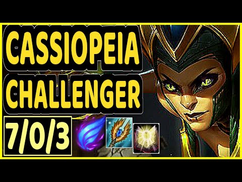 TOLAND (CASSIOPEIA) - 7/0/3 KDA CHALLENGER GAMEPLAY - KR