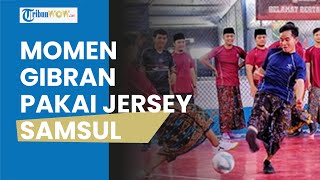 Momen Gibran Futsal Bareng Gus Muda dan Anak-anak Kiai di Cirebon, Malah Bangga Pakai Jersey Samsul
