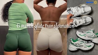 HOW I GREW MY GLUTES IN 6 MONTHS *pictures & videos included* FT. WALMART