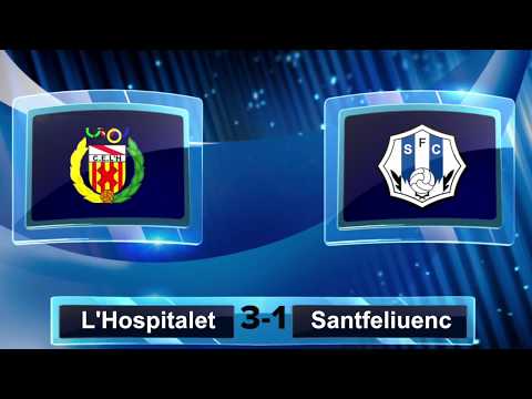 Resumen de L'Hospitalet 3-1 Santfeliuenc (2018-19)