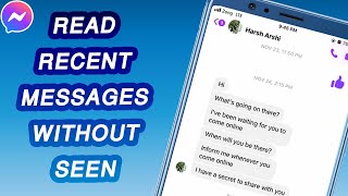 How To SECRETLY Read Recent Messages on Messenger without Seen in iPhone