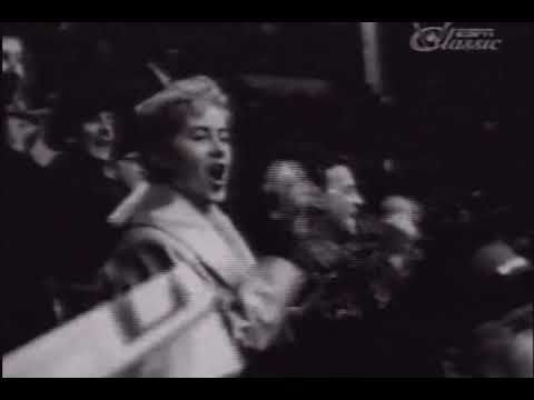 1958 Stanley Cup Final. Game 5. Montreal Canadians vs Boston Bruins.