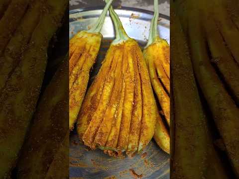 Masala brinjal fry #shorts #shortvideo #villagecookinghouse