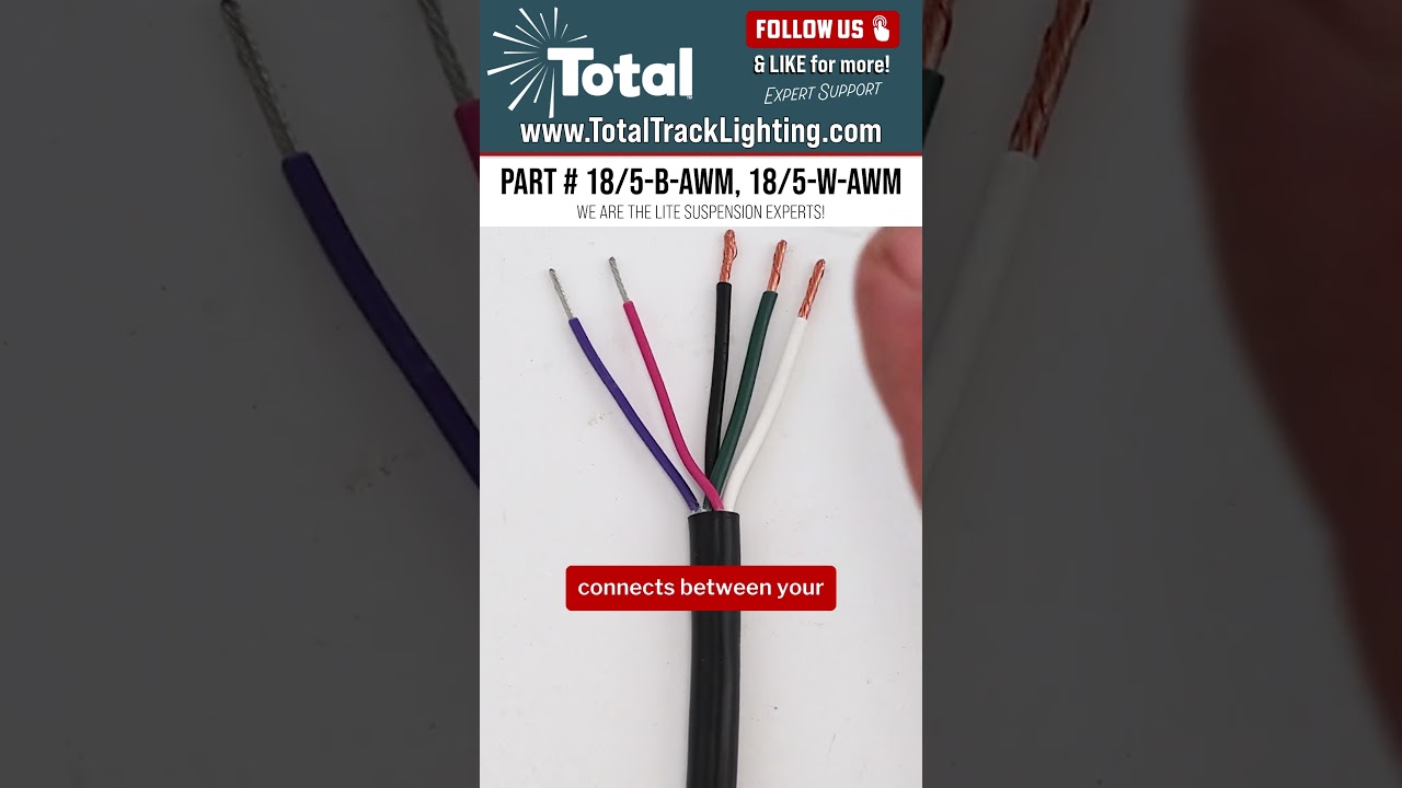 TLS-18/3-22/2 AWM Power Cables in Black & White with Lighting Signal Control Conductors! 
