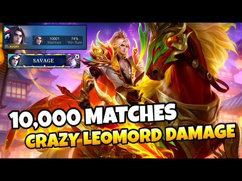 10,000 MATCHES LEOMORD SOLO RANK ! CRAZY DAMAGE ! - FORMER TOP 1 GLOBAL LEOMORD - AVORY | MLBB