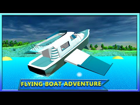 Flying futuristic Yacht Boat Video