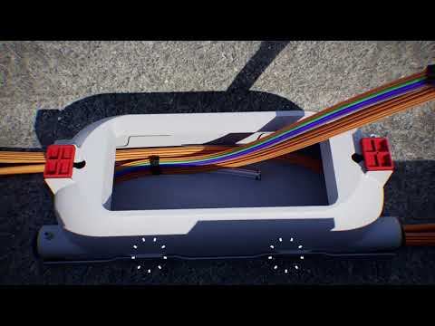 Hybride FiberManagement Platte (Tiefbau + Minikabel einblasen) V2