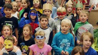 Uxbridge PS in Montreal sings I Am A Superhero by Lourds Lane