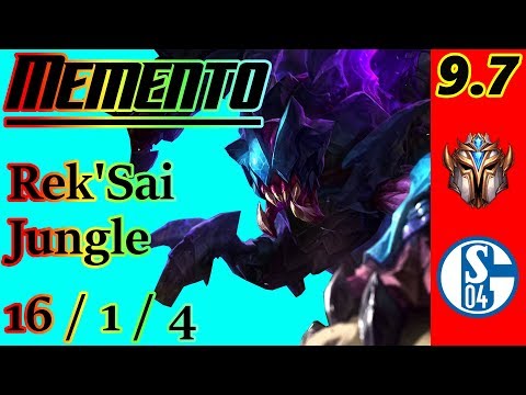 Memento as Rek'Sai Jungle | S9 Patch 9.7 | EUW Challenger | Full Gameplay