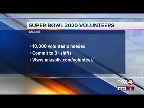 You can volunteer for the Super Bowl in Miami
