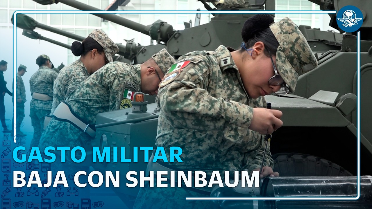 Baja 33% gasto militar en México con Sheinbaum #EnPortada