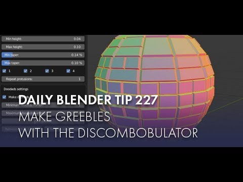 Daily Blender Tip 227 - Discombobulator (Blender 2.7 & 2.8)