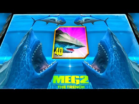 MEGALODON HYBRID MEGARCHELON 3X MAX LEVEL 40 & PVP BATTLES - Jurassic World The Game