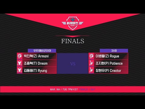 [SC2 BJ Destruction League] Финал | Rogue, Patience, Creator vs. Dream, Armani, Ryung