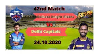 Kolkata Knight Riders vs Delhi Capitals LIVE Cricket Scorecard – #KKRvsDC| IPL 2020_42th_Match