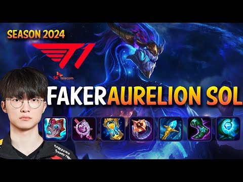 T1 Faker AURELION SOL vs YONE Mid - Patch 14.5 KR Ranked CHALLENGER