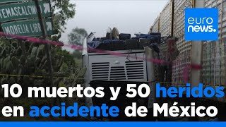 Un tren arrolla a un autobús dejando 10 muertos y más de 40 heridos en México