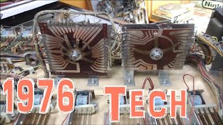 Old School 70's Electromechanical Stepper Units In A 1976 Williams Grand Prix Pinball Machine -3