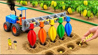 Top Most Creative DIY Mini Tractor 🌱 Amazing Multi-Row Starfruit Seed Planter | HP Mini