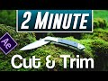 After Effects CC How To Trim And Cut Video With Shortcuts