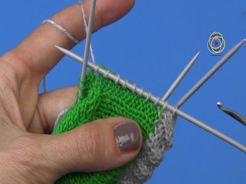 Projekt: Sockenstricken hier Maschenaufnahme aus der Fersenwand 5.. Teil