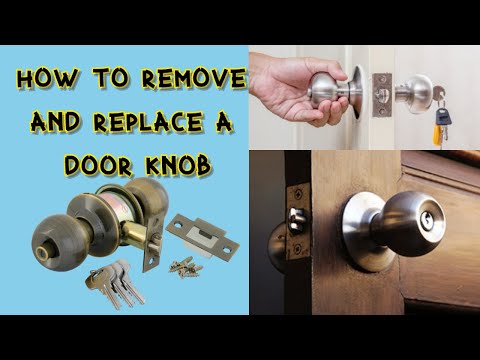 How To Remove And Replace A Door Knob Without Visible Screws || Cylindrical Lock || Round door lock