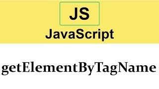 #23 getElementByTagName method in JavaScript