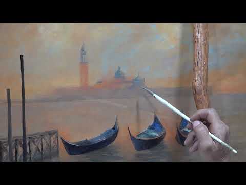 Venice - Alla Prima Oil Painting demonstration by Alessandro Giambra