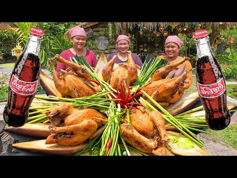 Coca Cola Chicken with Banana Flowers Cooking Yummy Recipe