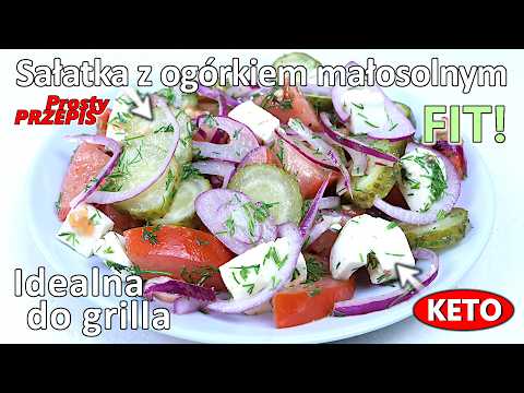 Sałatka z ogórkiem małosolnym i… mozzarellą z dziurami?! 🧀 serem, który zwiał do Szwajcarii 😄