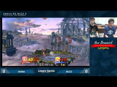 [S@UNB12](Smash 4 Singles) Shiba (Villager) vs. Blizz (Peach)