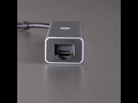 Миниатюра изображения товара Док-станция для ноутбука Digma DHUB-LAN-4PORT (серебристый)