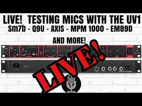 BEHRINGER UV1 - SUNDAY SERVICE WITH BARK - LIVE! - MIC TESTS