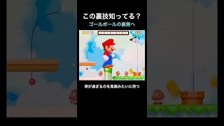 【DS Newマリオ 裏技】ゴールポールの裏側へ  #shorts   #Newマリ  #Newスーパーマリオブラザーズ  #バグ