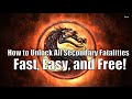 MKX How To Unlock All Fatalities Quick And Free Tutorial