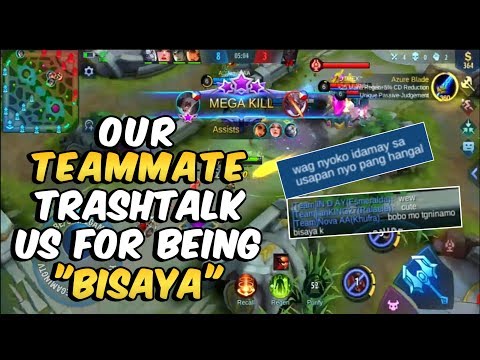 OUR TEAMMATE TRASH TALK US FOR BEING "BISAYA", WHAT HAPPENED NEXT IS PRICELESS!