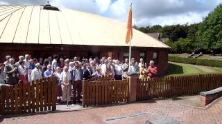 preview picture of video 'Bevan Morris raising the flag in Skelmersdale 27 7 2014'