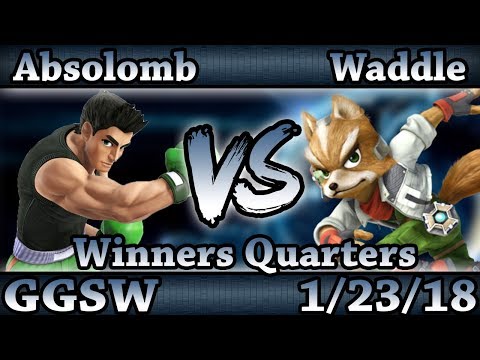 GGSW 68 - Absolomb (Sheik,Little Mac) Vs. Waddle (Fox) Smash Wii U Winners Quarters - Smash 4