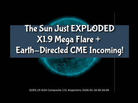 The Sun Just EXPLODED: X1.9 Mega Flare + Earth-Directed CME Incoming!