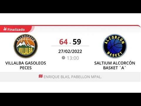 Cadete masc A VILLALBA GASÓLEOS PECES - ALCORCÓN BASKET