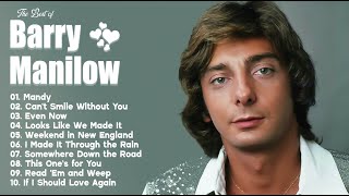 Barry Manilow 💕 Timeless songs of 80s 90s 💖 All Time Favorite Hits Songs