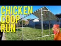 Metal Chicken Run Coop Unboxing Assembly Review Raising Chickens Chickenrun Eggs JUNIORS TOONS