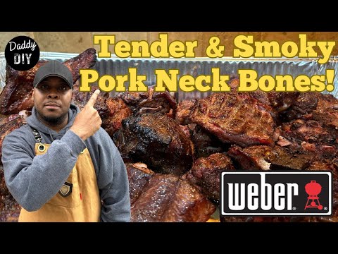 Tender & Flavorful Pork Neck Bones on a Weber Grill | Indirect Cooking
