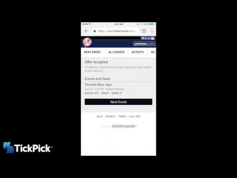 Ticketmaster Yankees