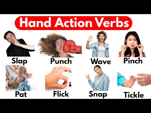 Hand Action Verbs in English | Hand Action Verbs | Daily Use Vocabulary
