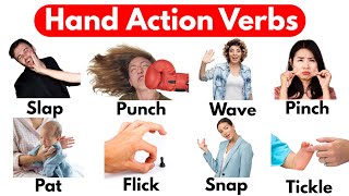 Hand Action Verbs in English | Hand Action Verbs | Daily Use Vocabulary