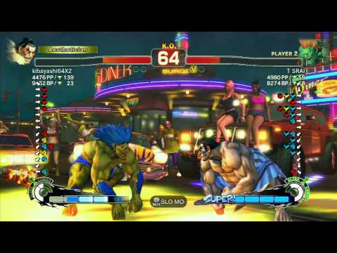 SSF4 AE: kibayashi (Honda) vs T SRAI (Blanka) - Ranked Match (720p HD)